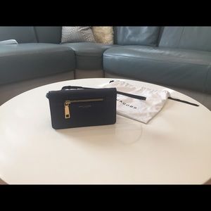 Mark Jacobs wallet on strap